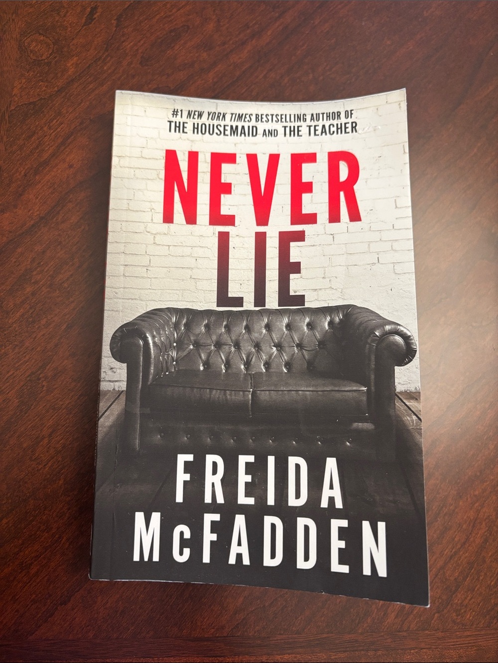 Never Lie by Freida McFadden Paperback Thriller